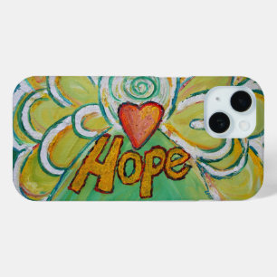 Hope Angel Word Art Aangepaste iPhone Case