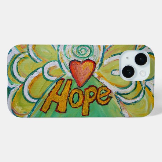 Hope Angel Word Art Aangepaste iPhone Case (Achterkant (horizontaal))