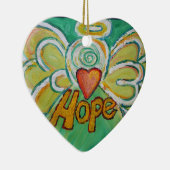 Hope Angel Word Art Gift Holiday Ornament (Rechts)