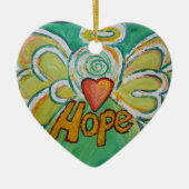 Hope Angel Word Art Gift Holiday Ornament (Voorkant)