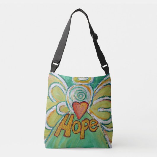 Hope Angel Word Art Purse Cross Body Bag Crossbody Tas (Voorkant)