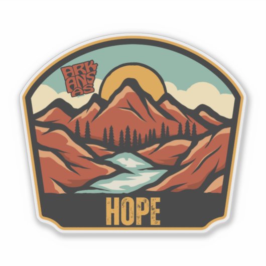 Hope, Arkansas Sticker (Voorkant)