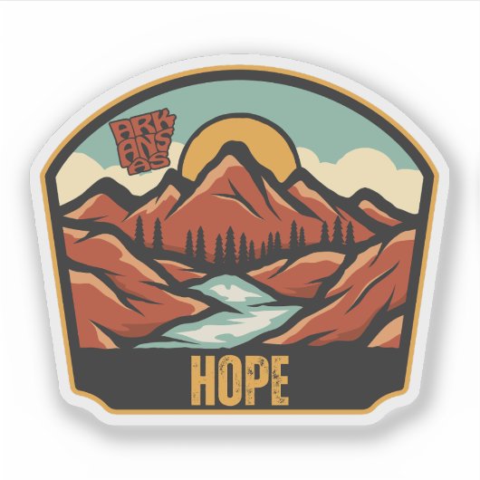 Hope, Arkansas  Sticker (Voorkant)