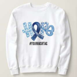 Hope Awareness Ribbon Personalized Hashtag Trui