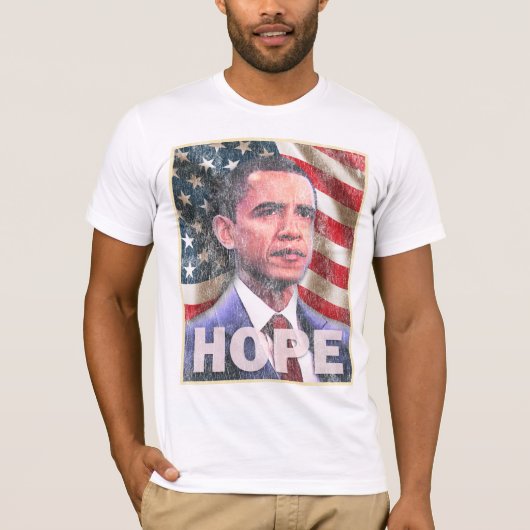 HOPE - Barack Obama 2008 T-shirt (Voorkant)