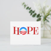 HOPE Barrack Obama Briefkaart (Staand voorkant)
