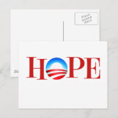 HOPE Barrack Obama Briefkaart (Voorkant / Achterkant)