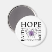 Hope Believe Faith - Fibromyalgia Magneet (Voorkant / Achterkant)
