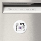Hope Believe Faith - Fibromyalgia Magneet (Insitu (Vaatwasser))