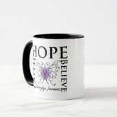 Hope Believe Faith - Fibromyalgia Mok (Voorkant links)