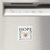 Hope Believe Faith - Leukemie Magneet (Insitu (Vaatwasser))