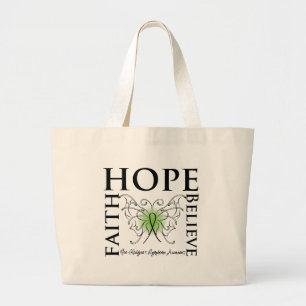 Hope Believe Faith - Non-Hodgkin lymfoom Grote Tote Bag