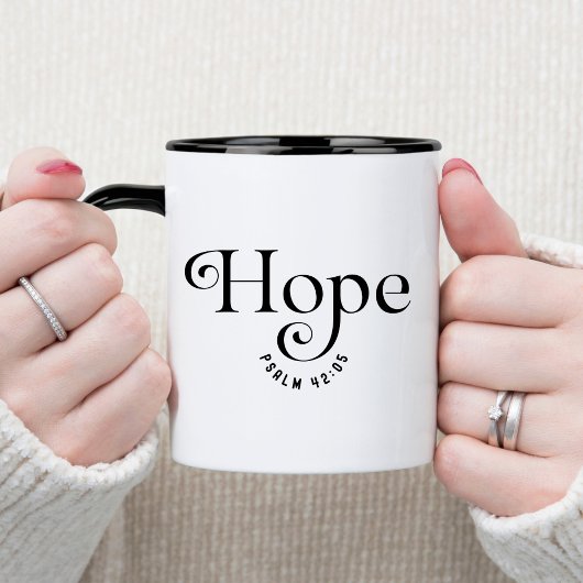 Hope Bible Verse Christelijke Koffie Mok