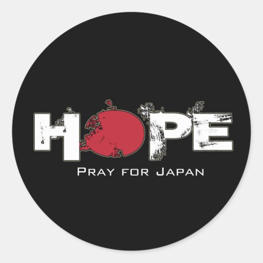 HOPE - Bid voor Japan Stickers (Voorkant)