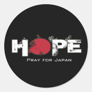 HOPE - Bid voor Japanse tickers Ronde Sticker