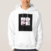 Hope & birds – typographie bold hoodie (Voorkant)