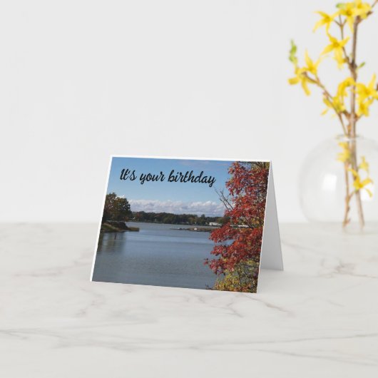 HOPE BIRTHDAY IS NET ZO MOGELIJK ALS DAG IN LAKE KAART (Gele Bloem)