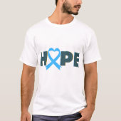 HOPE/ BLAUW BEWUSTMAKINGSLINT/ UNISEX T-SHIRT (Voorkant)