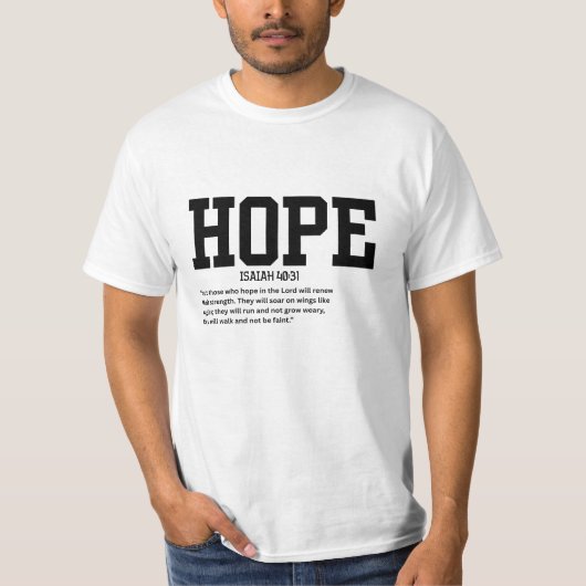 Hope blk Mannen T-shirt (Voorkant)