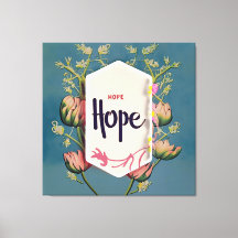 Hope Blooms - Elegante Bloemtypografie 