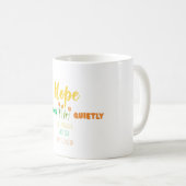 Hope Blooms Quietly – Bilingual Motivational  Koffiemok (Voorkant rechts)