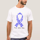 Hope Blue Awareness Ribbon T-shirt (Voorkant)