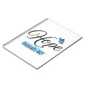 Hope Blue Butterfly Notitieboek (Linkerzijde)