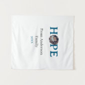 Hope blue holidays bold letter kids photo name yea wandkleed (Voorkant (horizontaal))