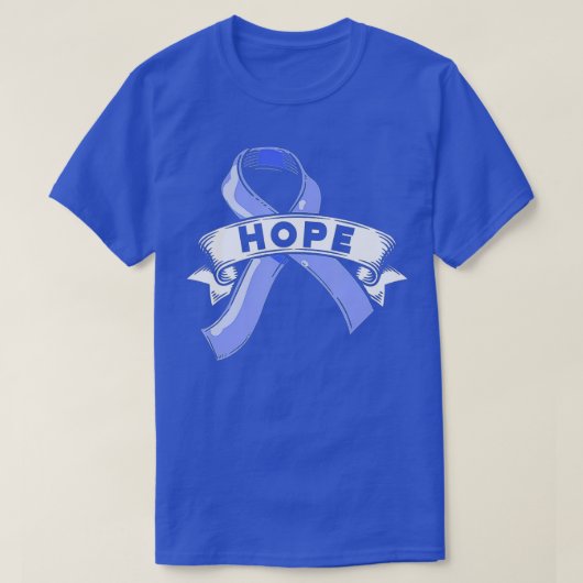 Hope Blue Ribbon Child Abuse Prevention maand Awar T-shirt (Design voorkant)