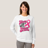 HOPE Borstkanker Bewustzijn Roze Ribbon Fighter T-shirt (Voorkant volledig)