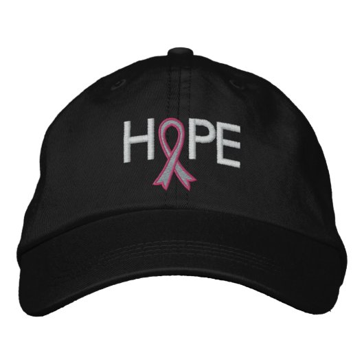 HOPE - Borstkanker Geborduurde Pet (Voorkant)