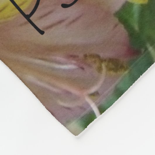 Hope Bouquet/Psalms Fleece Deken (Hoek)