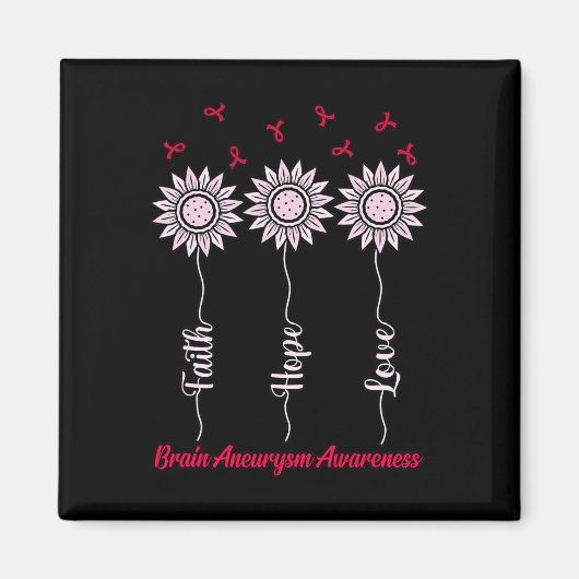 Hope Brain Aneurysm Awareness Month Support Graphi Magneet (Voorkant)