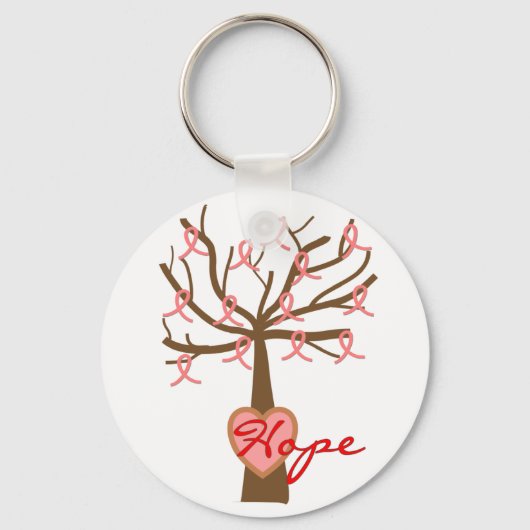 "Hope", Breast Cancer Awareness Gifts Sleutelhanger (Voorkant)