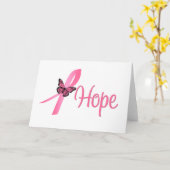 Hope Breast Cancer Awareness Kaart (Gele Bloem)