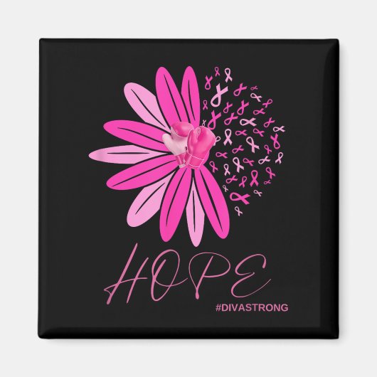 Hope Breast Cancer Awareness Magneet (Voorkant)