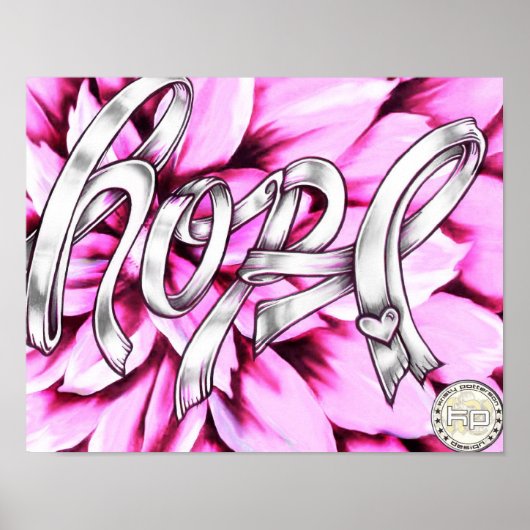 Hope Breast Cancer Awareness Print (Voorkant)