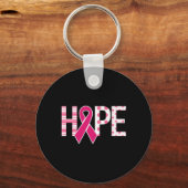 Hope Breast Cancer Awareness Support 1 Sleutelhanger (Voorkant)