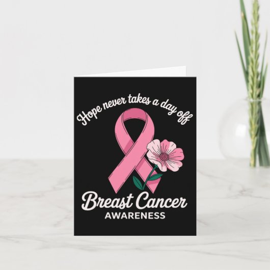 Hope Breast Cancer Awareness Support Kaart (Voorkant)