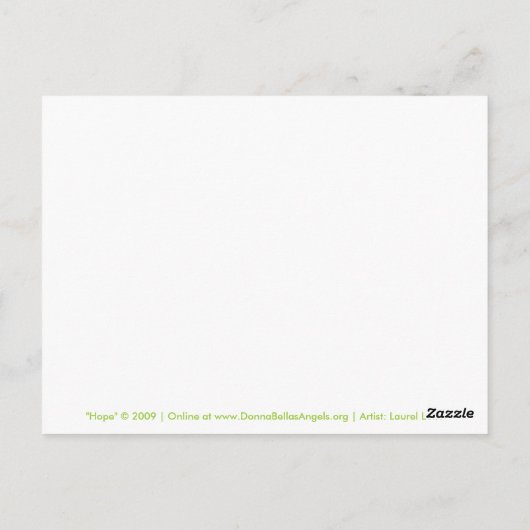Hope Briefkaart (Achterkant)