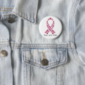 Hope Burgundy Awareness Ribbon Ronde Button 5,7 Cm (In situ)