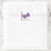 Hope Butterfly Crohn's Disease Ronde Sticker (Tas)