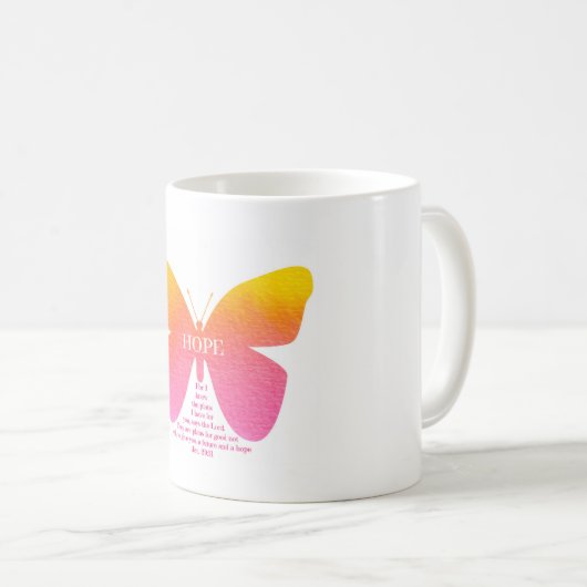 Hope Butterfly Jeremiah 29 Mok (Voorkant rechts)