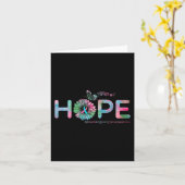 HOPE Butterfly Metastatic Breast Cancer Awareness Kaart (Gele Bloem)