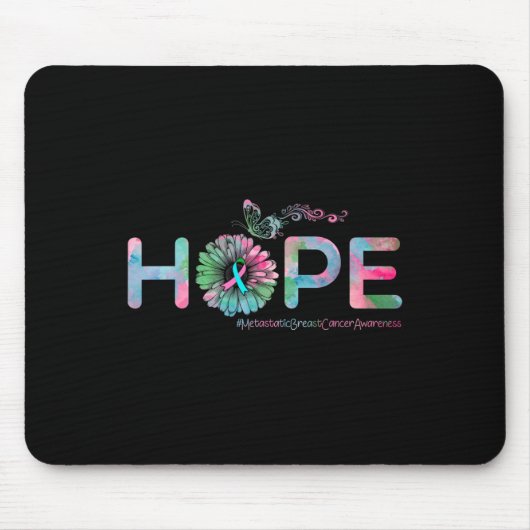 HOPE Butterfly Metastatic Breast Cancer Awareness Muismat (Voorkant)