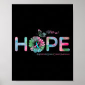 HOPE Butterfly Metastatic Breast Cancer Awareness Poster (Voorkant)