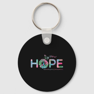 HOPE Butterfly Metastatic Breast Cancer Awareness Sleutelhanger