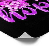 Hope Butterfly Paarse lint Overdose Awareness Poster (Hoek)