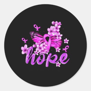 Hope Butterfly Paarse lint Overdose Awareness Ronde Sticker