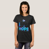 Hope Butterfly Sunflower Zelfmoordpreventie Aware T-shirt (Voorkant volledig)